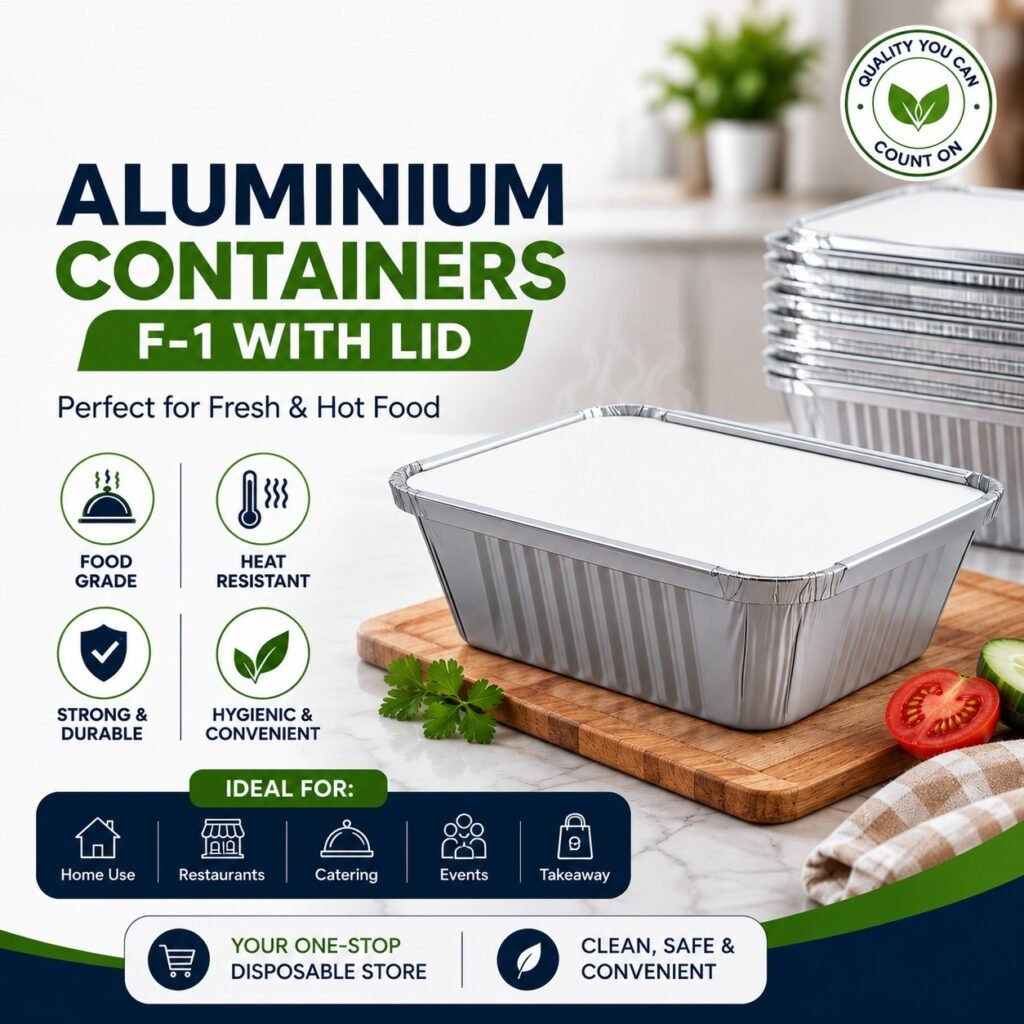 F-1 Aluminum Foil Container With Lid
