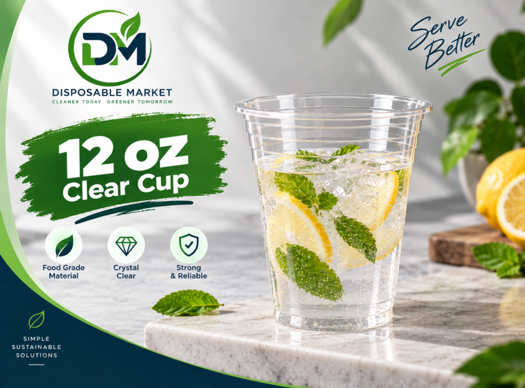 12 oz Disposable Clear Cup w/o lid