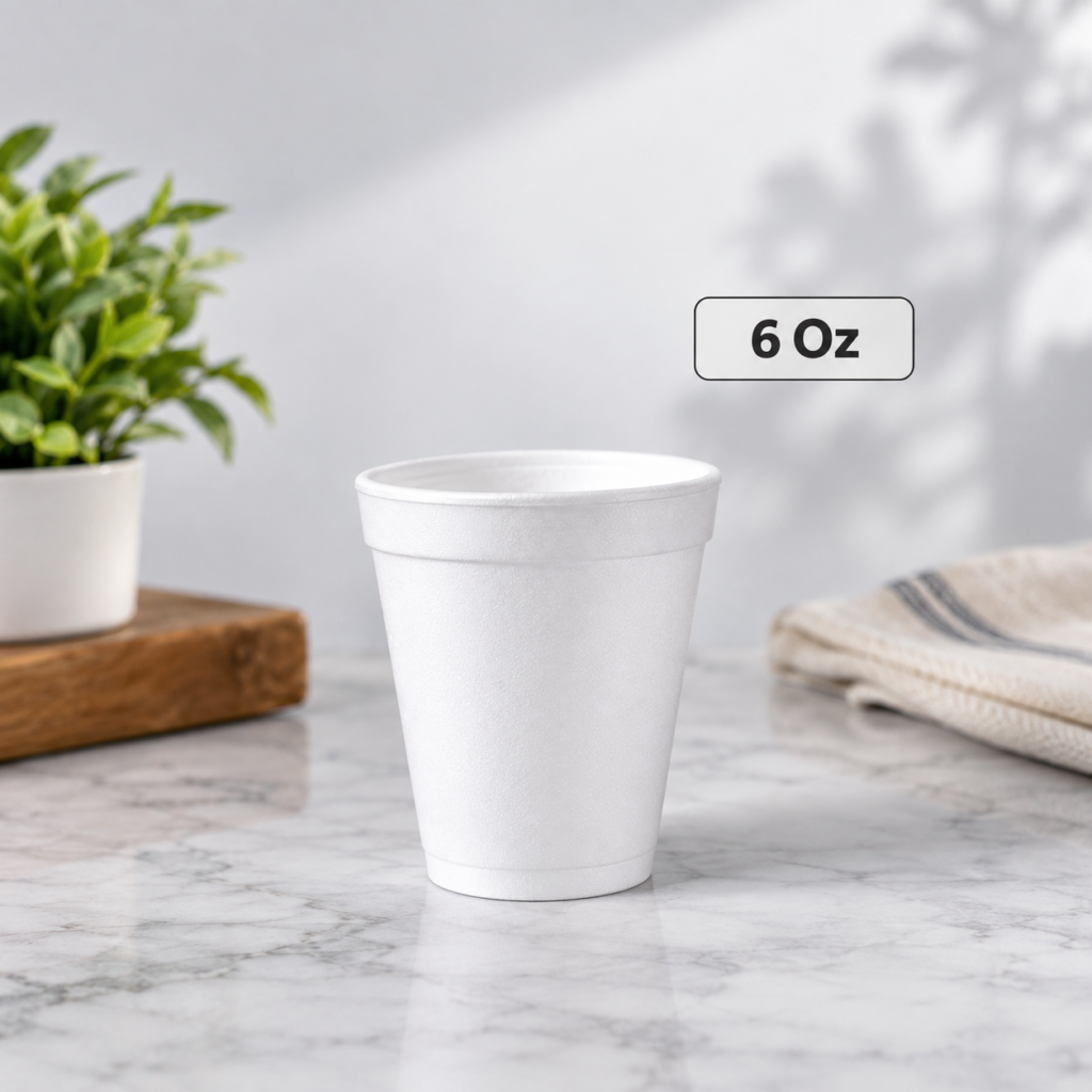 6 Oz Disposable Styrofoam Cup