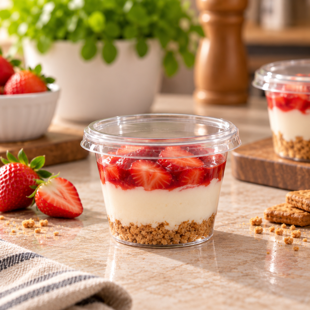 150ml Dessert Cup With Flat Lid