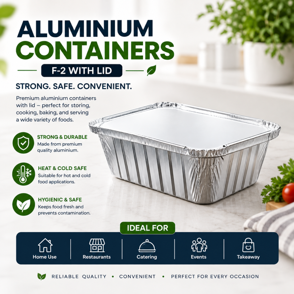 F-2 Aluminium Container With Lid