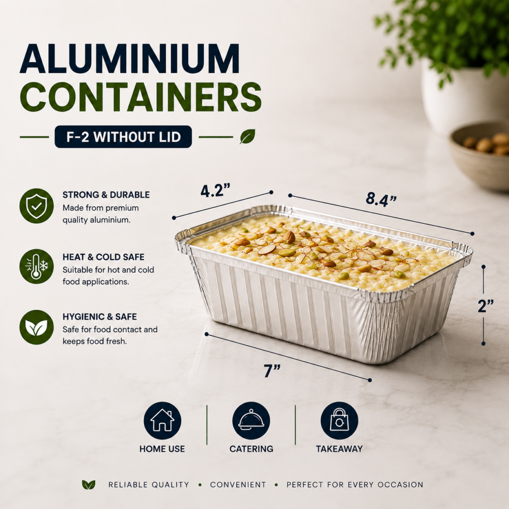 F-2 Aluminium Container Without Lid